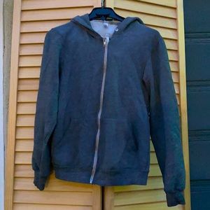 Gray zip up hoodie